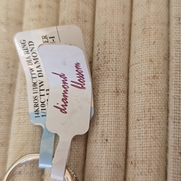 DIAMOND BLOSSOM BRAND DIAMOND RING 14K ROSE GOLD OVER STERLING SILVER SIZE 7 - Picture 13 of 16